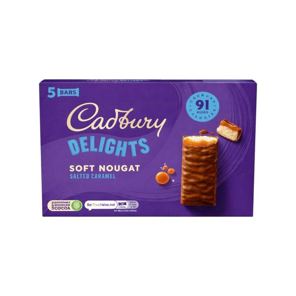 Cadbury Delights Salted Caramel Soft Nougat - 6 x 110g
