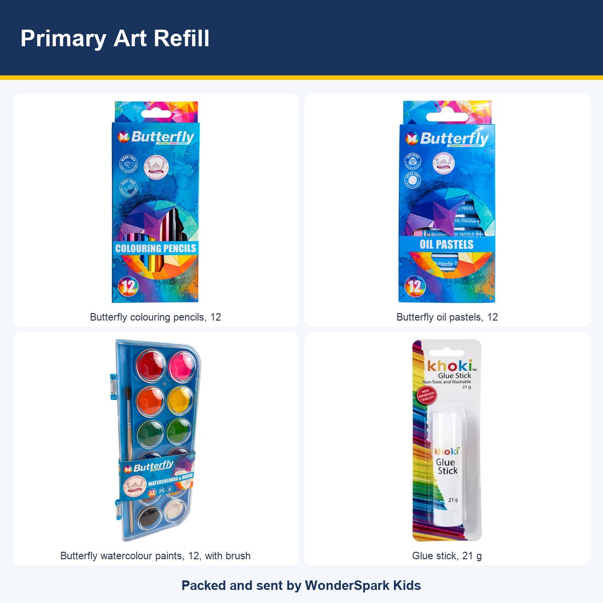 WonderSpark Kids Primary Art Refill